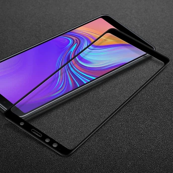 Защитное стекло LUX для Samsung A750 / A7 2018 Full cover черный 0,26 мм в упаковке