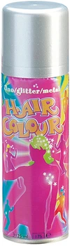Краска-cпрей для волос Sibel FLUO METALLIC Hair Colour Spray Silver флуоресцентный серебристый металлик 125 мл