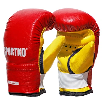 Боксерские перчатки SportKo ПД-2-4-OZ красные