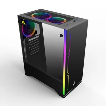 Корпус 1stPlayer B6-3R1-BK Black без БП