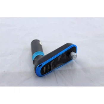 FM модулятор G11 Bluetooth USB AUX MicroSD трансмиттер BLUE (1674)