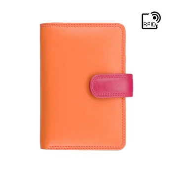 Шкіряний жіночий гаманець Visconti RB51 Fiji (Orange Multi)