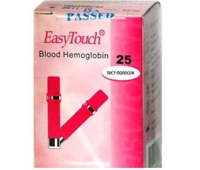 Тест смужки для апарату Medicare Easy Touch для вимірювання рівня глюкози в крові 25 шт