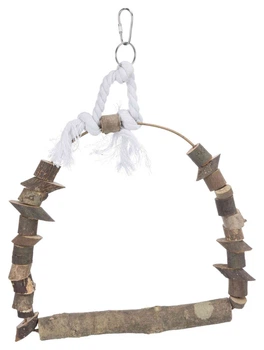 Іграшка для птахів Trixie Natural Living Гойдалка з канатом 22см х 29см (TX-5891)