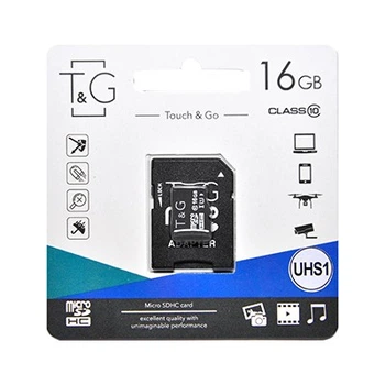 Карта пам'яті TG MicroSD із адаптером 16GB Class 10