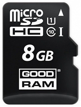 Карта памяти Goodram microSDHC/SDXC class 10 UHS-1 SD adapter 8Gb Black