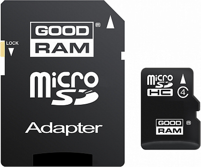 Карта памяти Goodram microSDHC class 4 SD adapter 8Gb