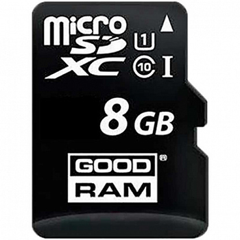 Карта памяти Goodram microSDHC class 10 UHS-1 SD adapter OTG Card reader 8Gb