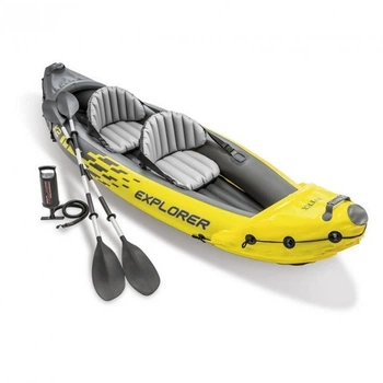 Лодка Байдарка Intex "EXPLORER K2" 68307 312 х 91 х 51 см. с алюминиевыми вёслами