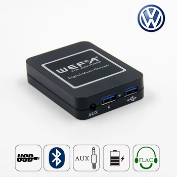 Автомобильный mp3 адаптер Wefa tech WF-606 Bluetooth/MP3/USB/AUX для Audi Seat (12-8 pin)