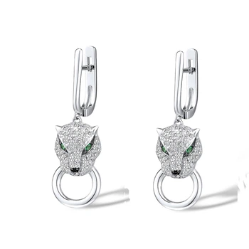 Серьги из серебра с куб. циркониями и шпинелью 1735087