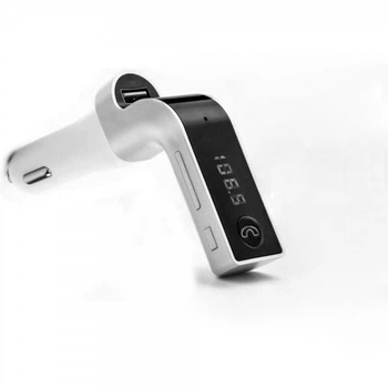 Bluetooth FM-трансмиттер Toto CAR G7 + зарядка (FM-модулятор) Silver