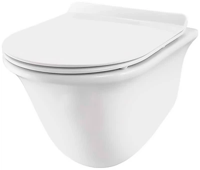 Унитаз подвесной JAQUAR Ornamix Rimless ONS-WHT-10953BI с сиденьем Slim Soft Close дюропласт