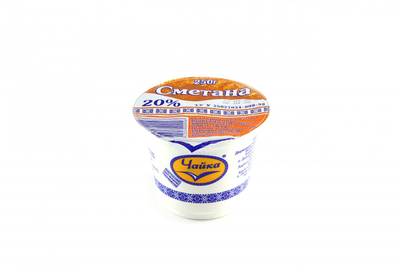 Сметана Чайка Стакан 20 % 250 г
