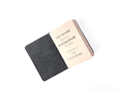 Блокнот А6 Skin&Skin со сменными блоками кожаный серый (LA16-W-M-GG)