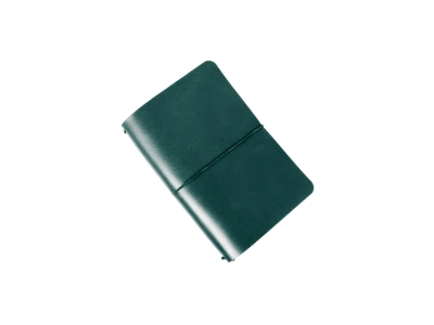 Блокнот А6 Skin&Skin со сменными блоками кожаный зеленый (LA16-W-M-GR)