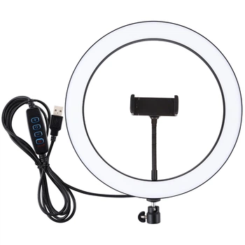 Кільцева USB LED лампа Puluz PU407 11.8'