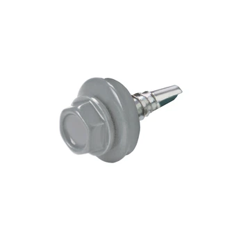 Саморез по металлу кровельный Крептрейд EPDM RAL9006 4.8х19 500 шт (102172048199006)