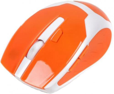 Мышь Maxxtro Mr-317-O беспроводная, USB, бело-оранжевая