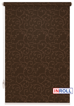 Ролета тканевая INROLL Есо-Mini 52,5х165 см Akant Венге 2261