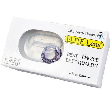Контактні лінзи ELITE Lens Violet-3 14.5 мм 2 шт фіолетові (N0062)