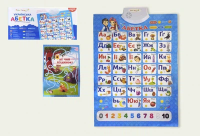 Плакат "Абетка" укр. язык Best Toys (7033P) Синий