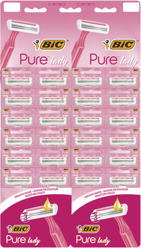 Набір бритв без змінних картриджів BIC Pure 3 Lady Pink 24 шт. (3086123395145)
