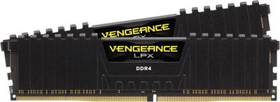 Модуль пам'яті DDR4 2x16GB/3600 Corsair Vengeance LPX Black (CMK32GX4M2D3600C18)
