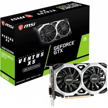 Видеокарта GF GTX 1650 4GB GDDR6 Ventus XS OC MSI (GeForce GTX 1650 D6 VENTUS XS OC)