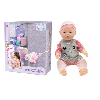 Кукла интерактивная Warm Baby пупс функциональный для девочки WZJ 030-476 со звуковыми эффектами и на батарейках