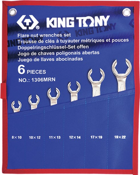 Набор ключей KING TONY разрезные 6 шт 8-22 мм (1306MRN)