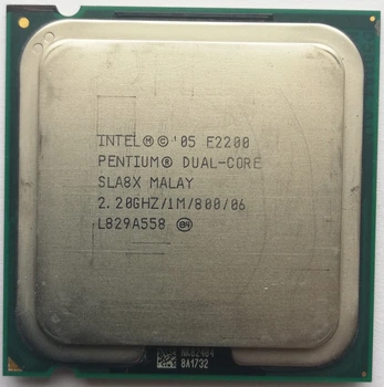 Процессор Intel Pentium E2200 M0 SLA8X 2.20GHz 1M Cache 800 MHz FSB Socket 775 Б/У