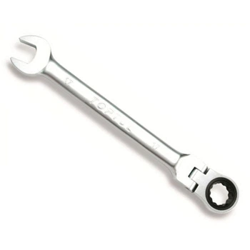 Комбинированный ключ трещоточный шарнирный 16мм Toptul 000258227