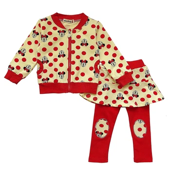 Костюм Bear Minnie Mouse для девочки 80 см Красный с желтым 9466