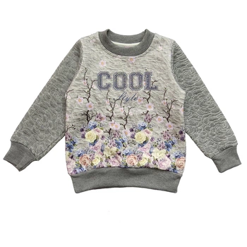 Свитшот My candy Cool для девочки 98 см Серый 12149