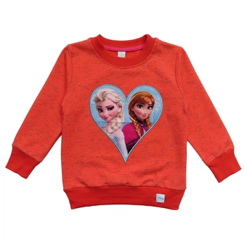 Свитшот Kids collection "Эльза и Анна" для девочки 98 см Коралловый 11864
