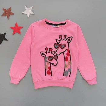 Свитшот Hacali kids "Жирафики" для девочки 86-92 см Светло-розовый 17257