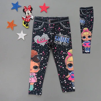 Лосины Kids Wear LOL для девочки 98 см Черные 17536