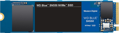 SSD диск Western Digital Blue SN550 NVMe 1TB M. 2 2280 PCIe 3.0 x4 3D NAND (TLC) (WDS100T2B0C)