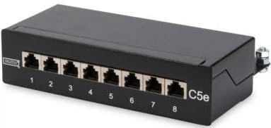 Патч-панель DIGITUS Desktop, 8 портов, 5e STP в сборе (DN-10001)