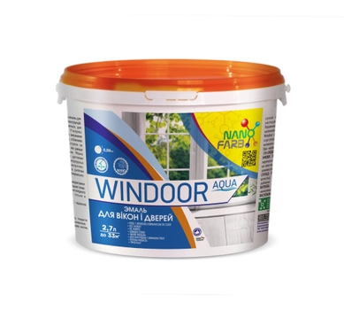 Эмаль для окон и дверей Windoor Aqua Nanofarb 2.7 л
