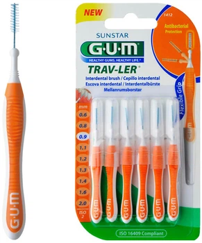 Міжзубні щітки GUM Trav-Ler 0.9 мм (7630019900171)