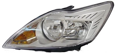 Фара Ford Focus II (рестайлинг) 2008 - 2011, ліва штатна, електр., H1+H7, світлий корпус, з сервоприводом, (Depo, fp1016)