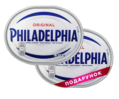 Набір сирів Philadelphia оригінальна 175 г, 1 + 1