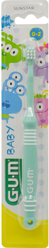 Зубная щетка GUM Baby Monster Мягкая Бирюзовая (0070942125512_Turquoise)