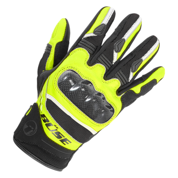 Мотоперчатки Buse Safe Ride black-yellow neon XXXL