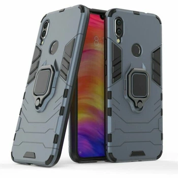 Чехол с подставкой Deexe Hybrid Case для Xiaomi Redmi Note 7 / Note 7 Pro - Blue