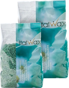 Плівковий віск для депіляції ItalWax Азулен у гранулах 500 г (8032835163195/8052532721122)