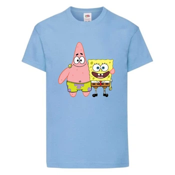 Футболка Спанч Боб 34 (Sponge Bob) світло-блакитна