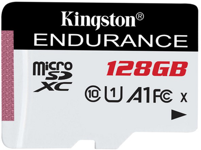 Карта памяти Kingston microSDXC 128GB High Endurance Class 10 UHS-I U1 A1 (SDCE/128GB)